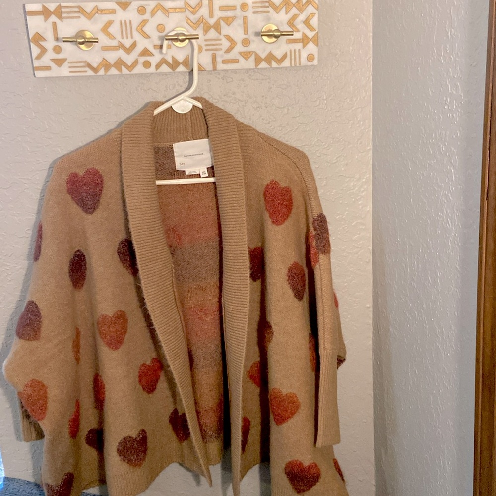 Anthropologie Heart Cardigan - One Size